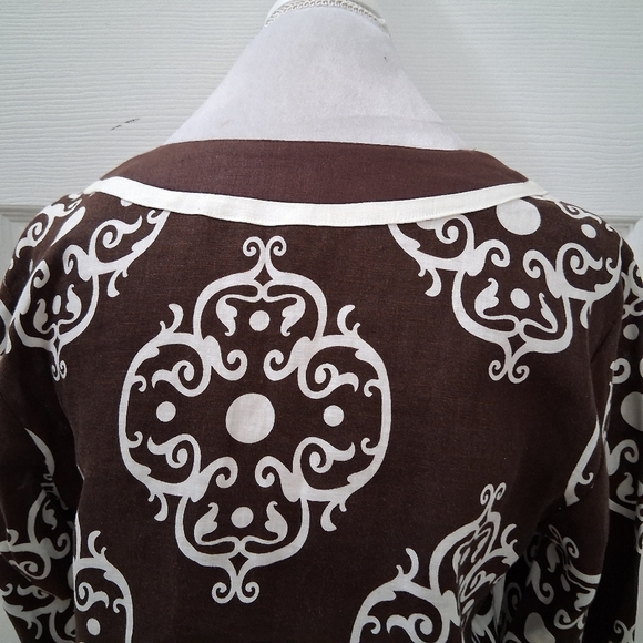 Style & Co. Linen Print Tunic Size 6 - Picture 7 of 12